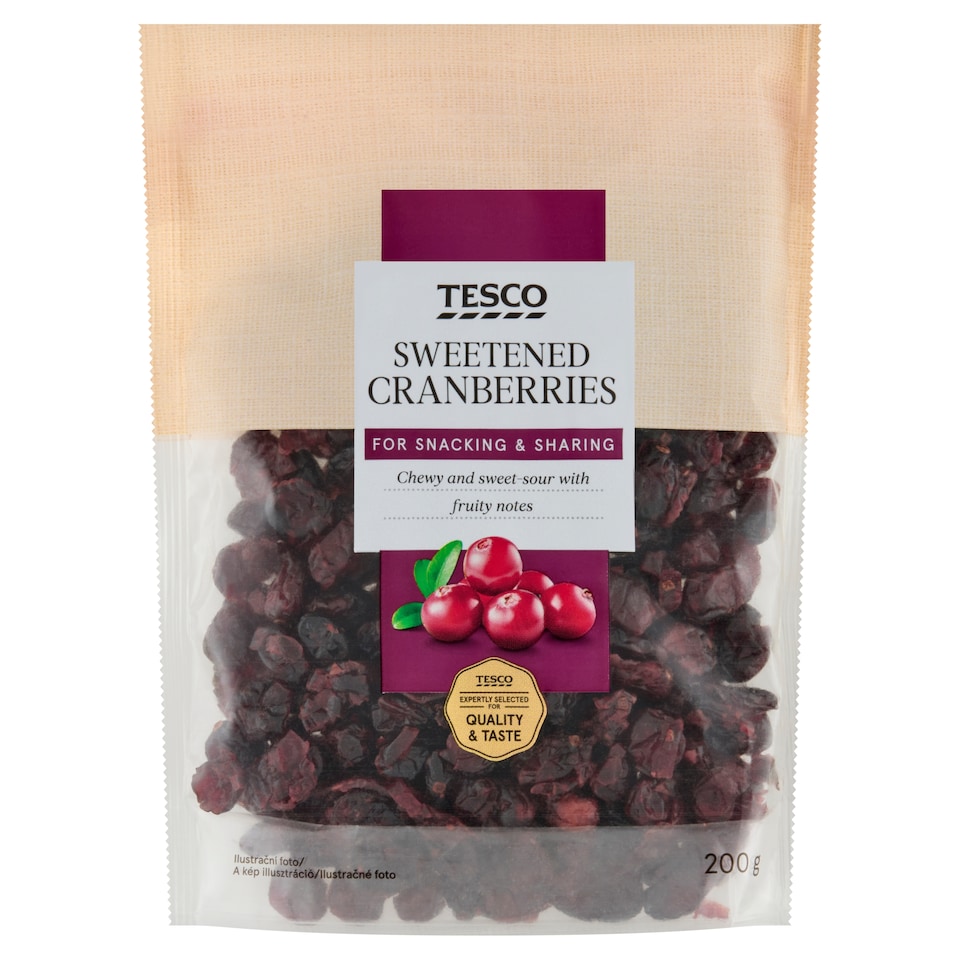 Tesco Cranberries Sweetened 200 g