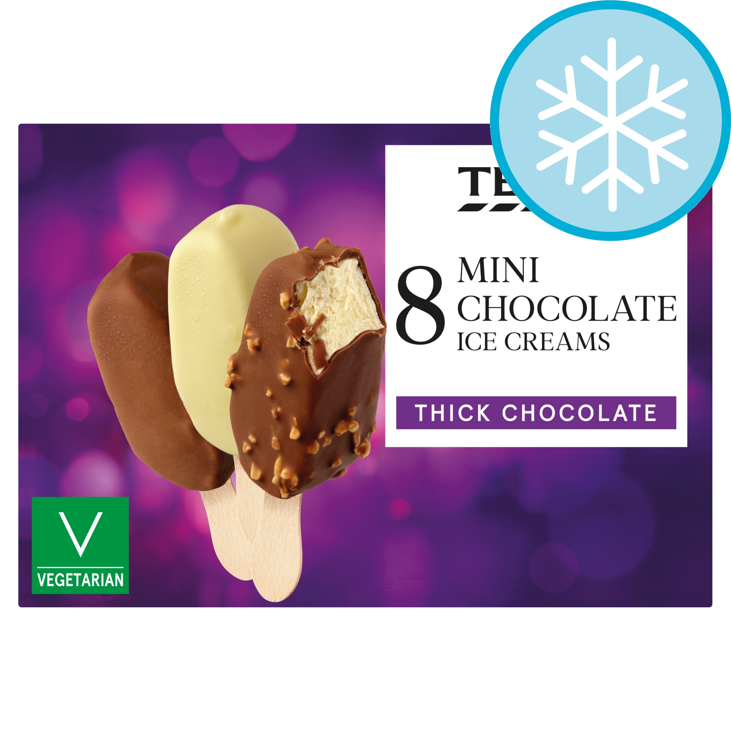 Tesco Mini Chocolate Ice Creams 8 X 50Ml