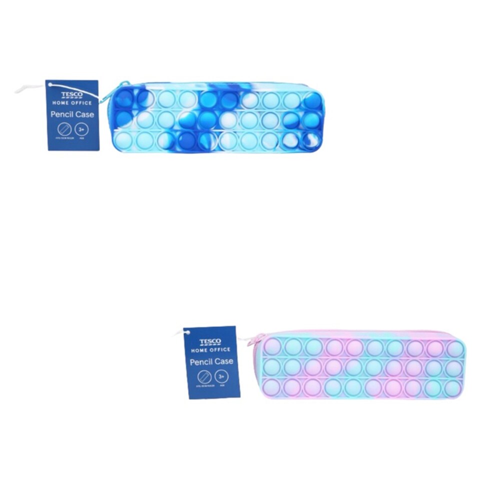 Tesco Pop It Assortment pencil case