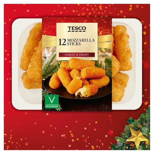 Tesco 12 Mozzarella Sticks 240G Tesco Groceries