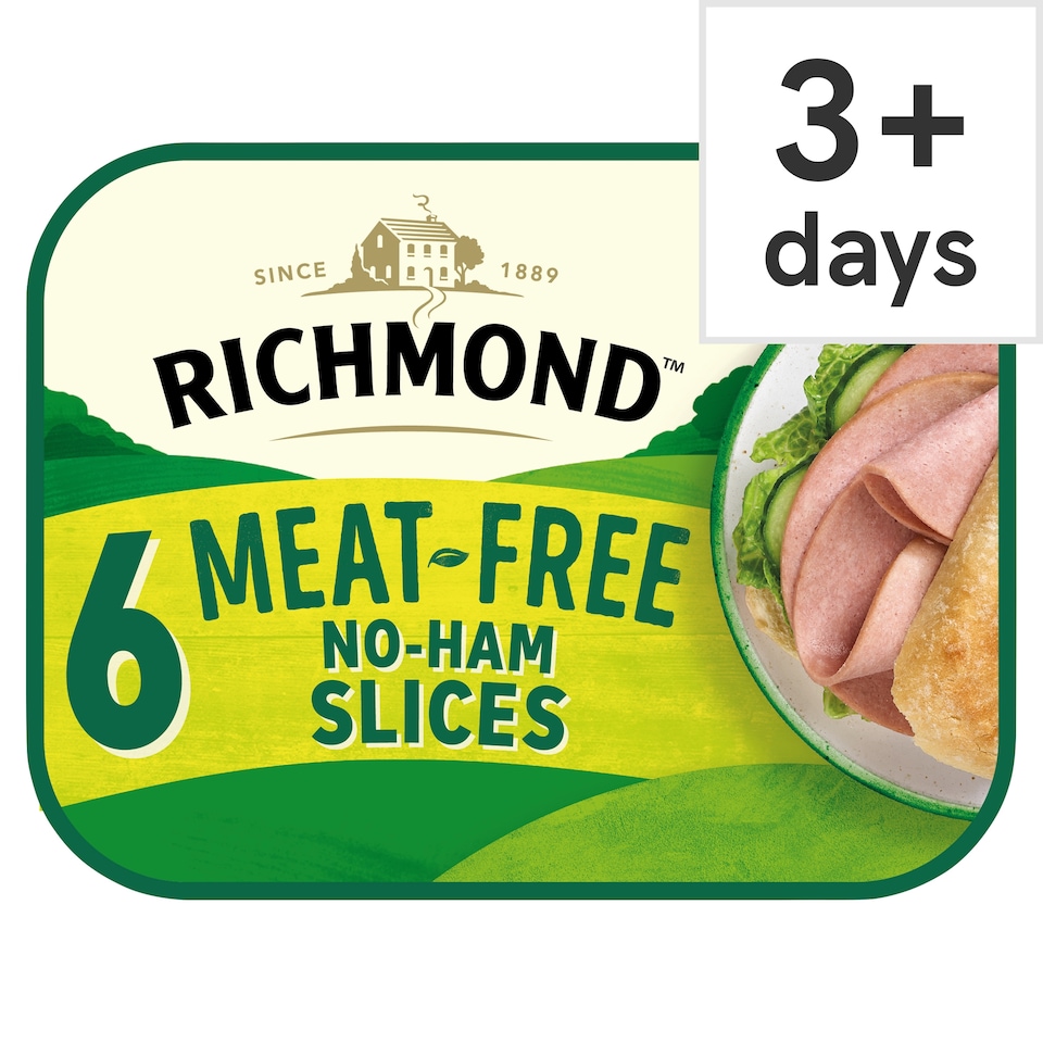 Richmond Meat Free Vegan 6 Honey Roasted Style Slices 90G
