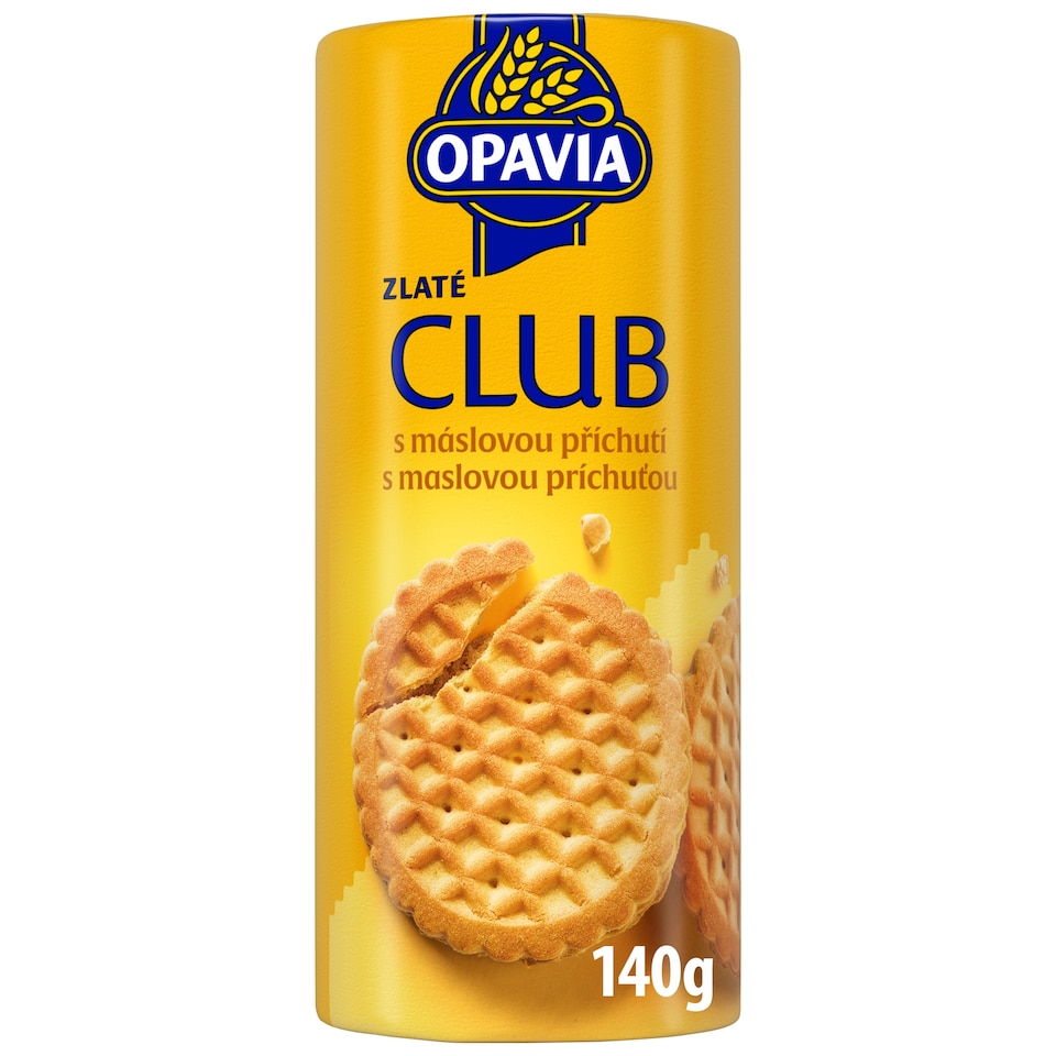 Opavia Club s máslovou příchutí Sušenky Balení 140 g