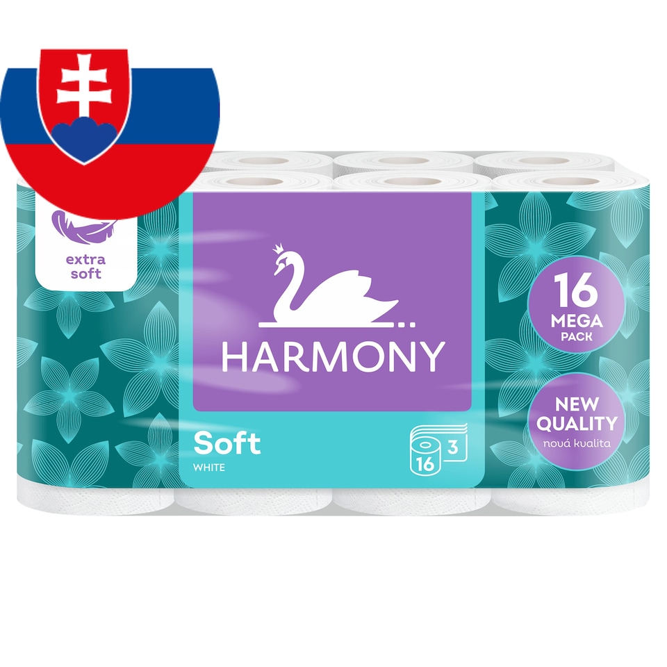 Harmony Soft White Toilet Paper 3 Ply 16 pcs
