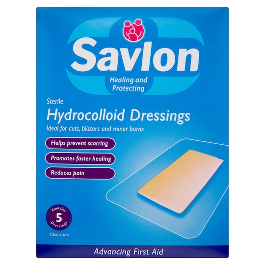 SAVLON HYDROCOLLOID DRESSINGS 5S Tesco Groceries