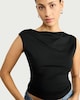 image 2 of F&F Polyamide Sleeveless Top in Black