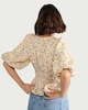 image 3 of F&F Shirred Puff Sleeve Blouse in Multi