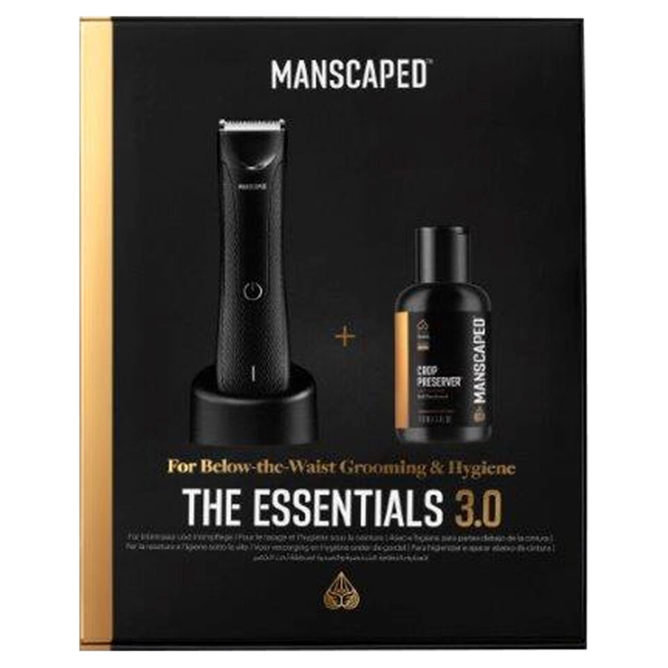 Manscaped The Essentials 3.0 Shaving Kit, Electric Groin and Body Hair Trimmer Gift Set