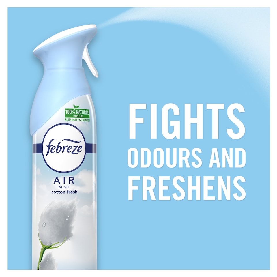 image 1 of Febreze Aerosol Crisp Clean Heavy Duty 300Ml