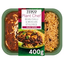 Tesco Plant Chef Bean Chilli & Mexican Style Rice 400g