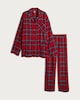 image 4 of F&F Check Woven Matching Family Christmas Pyjamas in Red
