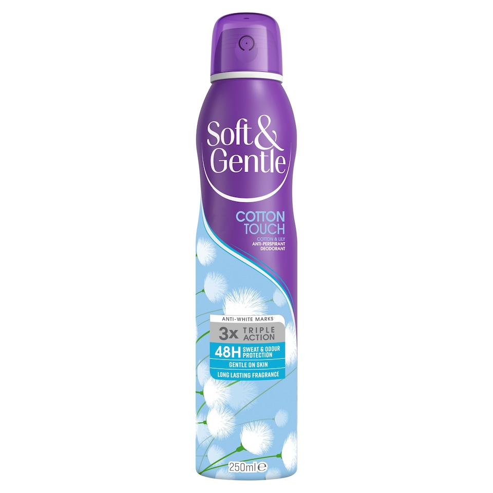 image 1 of Soft & Gentle 48 Hour Cotton Touch Antiperspirant Deodorant 250Ml