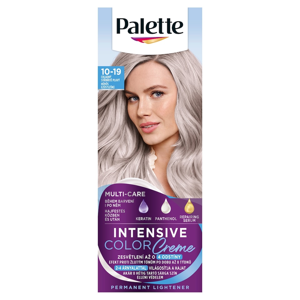 Palette Intensive Color Creme hajfesték 10-19 Hűvös ezüstszőke  1. kép