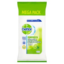 Dettol Surface Cleanser Wipes Lime & Mint 72S