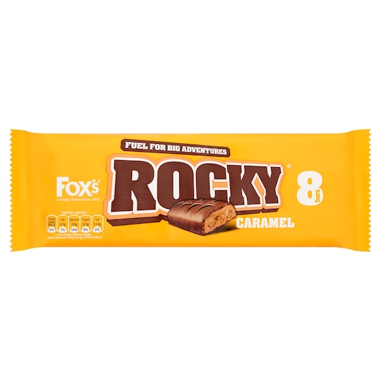 Fox's Rocky Caramel 8Pk 168G Tesco Groceries