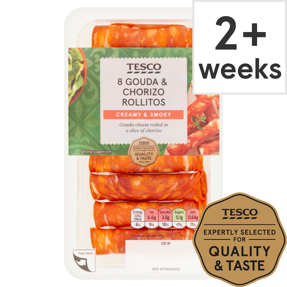 Tesco Gouda & Chorizo Rollitos 88g