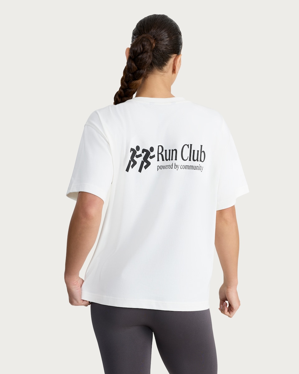 image 1 of F&F Active EVERYHOUR Pure Cotton Slogan T-Shirt in Cream