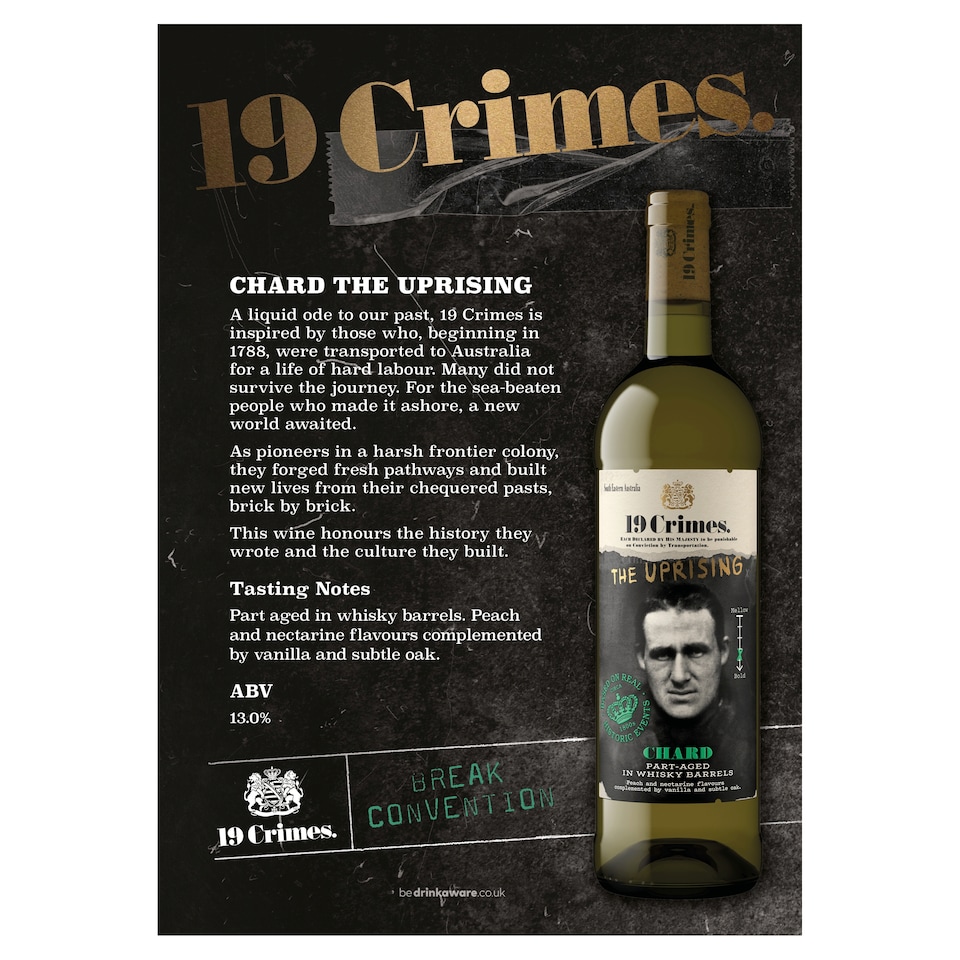 image 1 of 19 Crimes The Uprising Chardonnay 750ml