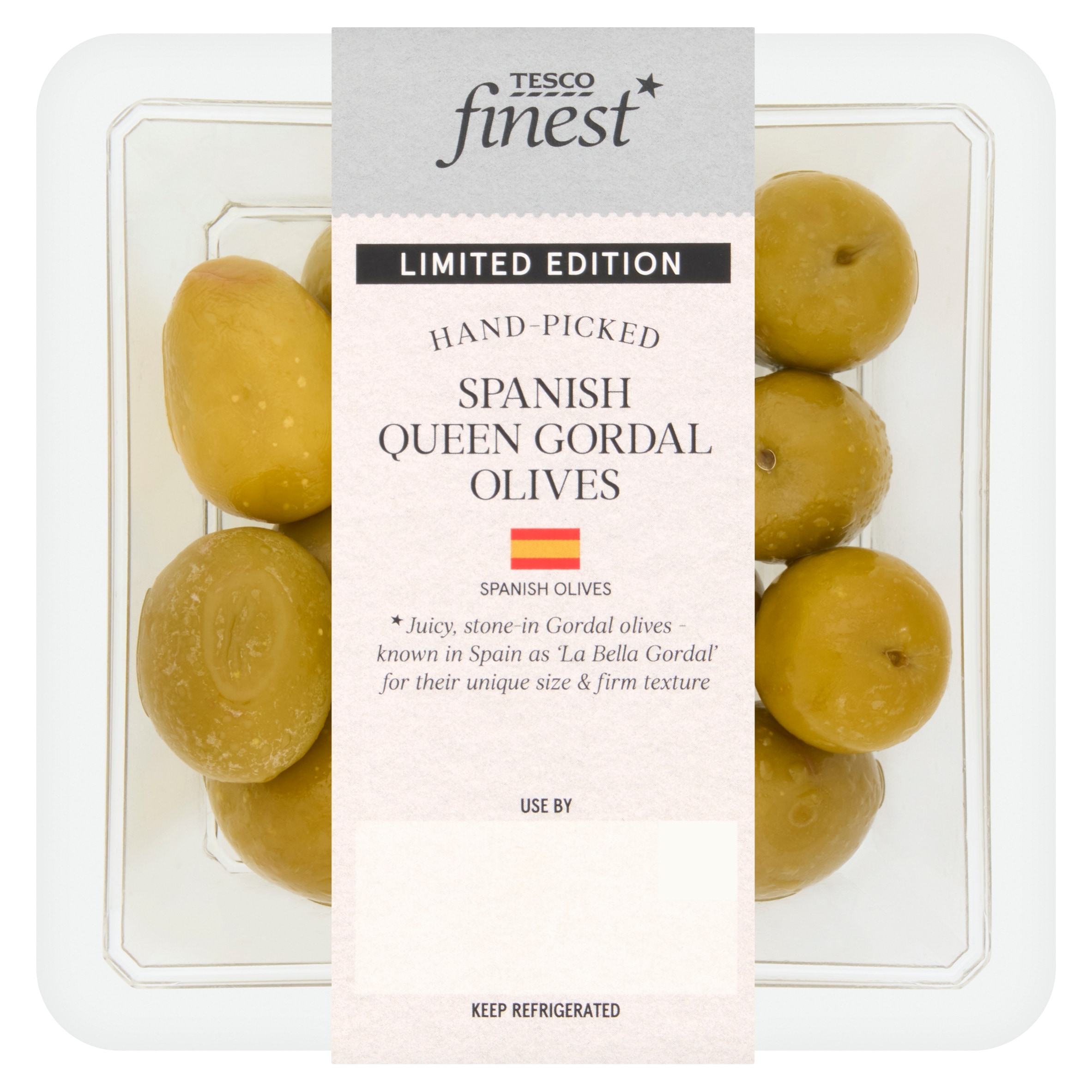 Tesco Finest Spanish Queen Gordal Olives 140g