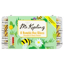 Mr Kipling 8 Bumble Bee Chocolate & Honey Slice