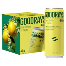 Goodrays CBD Elderflower & Yuzu Drink 4 x 330ml