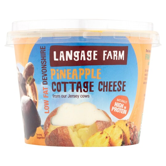 Langage Farm Cottage Cheese Pineapple 227G Tesco Groceries