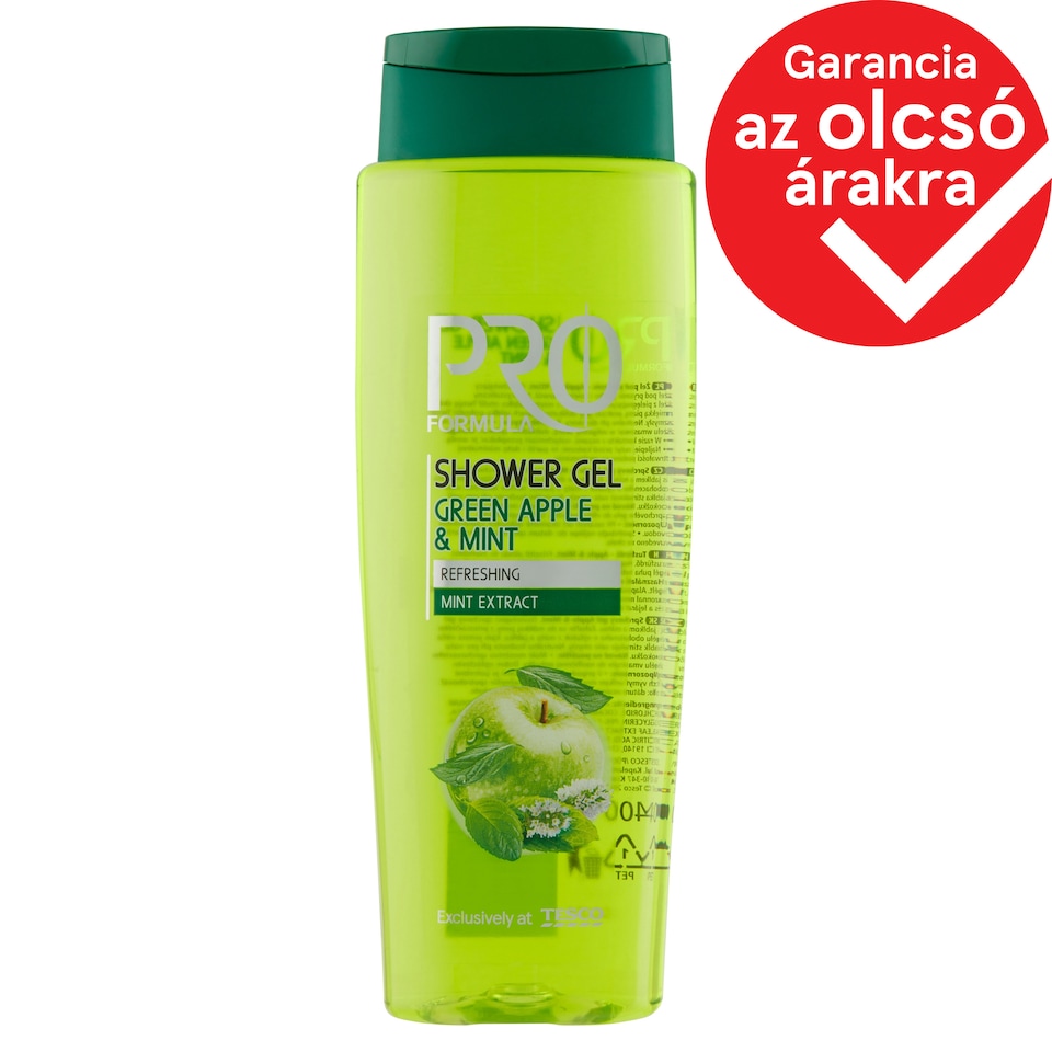 Tesco Pro Formula Apple & Mint tusfürdő 400 ml