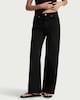 image 2 of F&F High Rise Wide Leg Jeans in Black