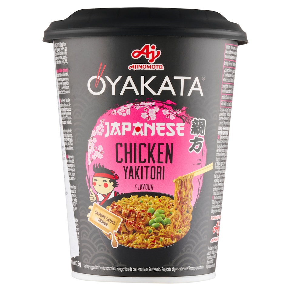 Obrázek 1 pro produkt Oyakata Japanese Chicken Yakitori instantní pokrm s omáčkou a nudlemi 93g