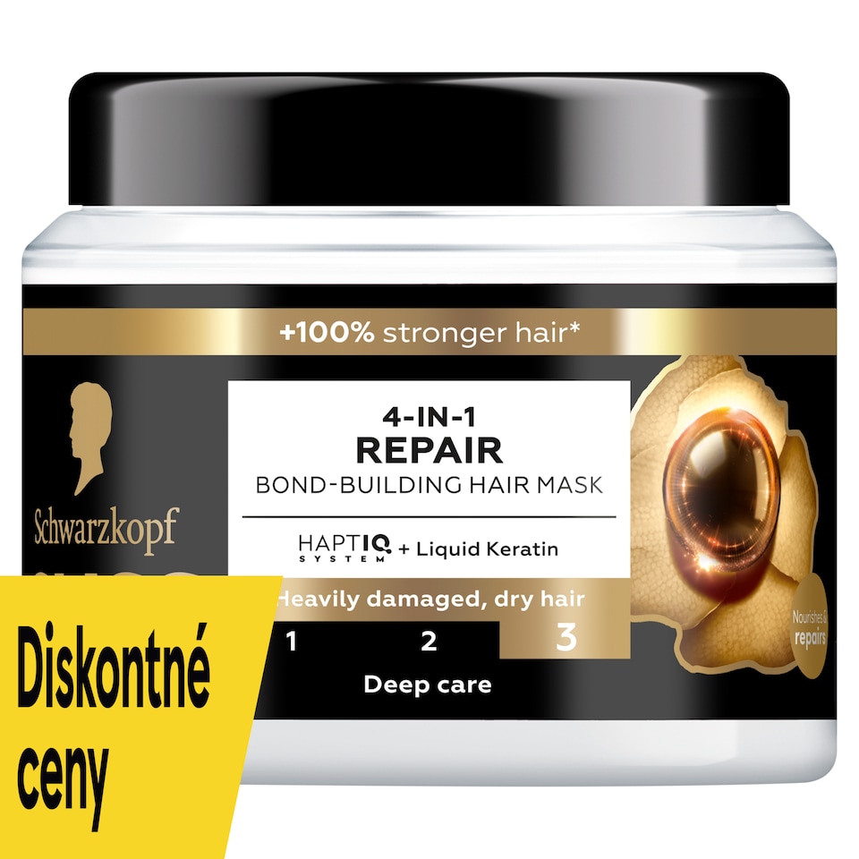 Schwarzkopf Gliss 4 in 1 Repair Bond-Building Hair Mask 400 ml