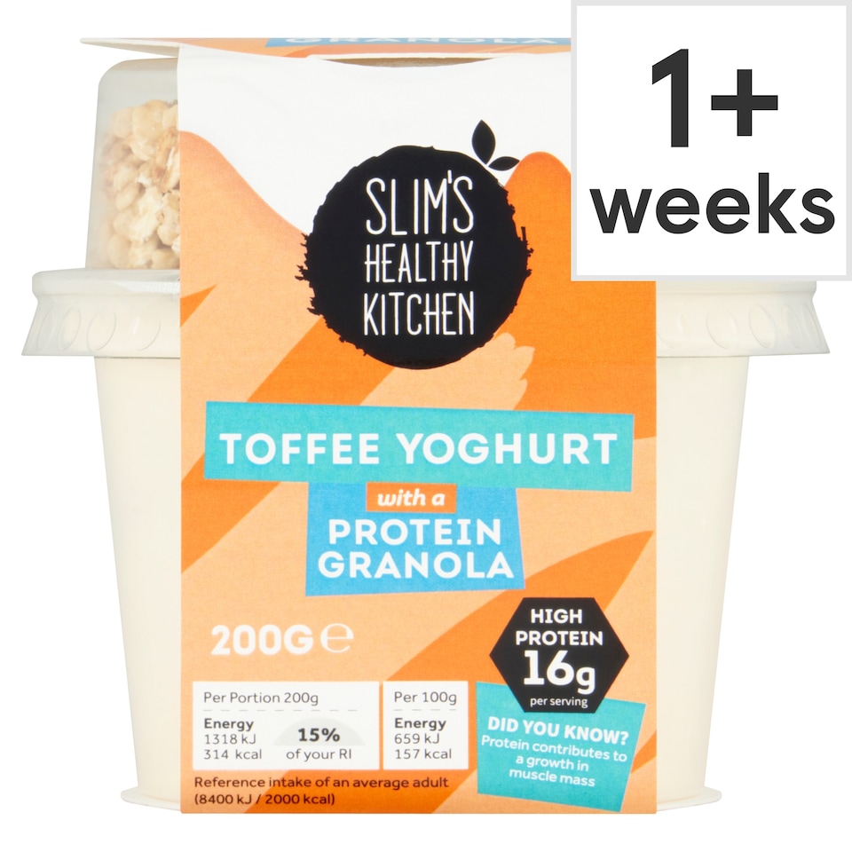 Slim's Healthy Kitchen Toffee Yoghurt with a Protein Granola 200g