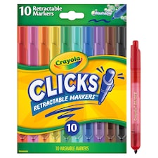 Crayola Clicks Classic Retractable Marker Pens 10 Pack