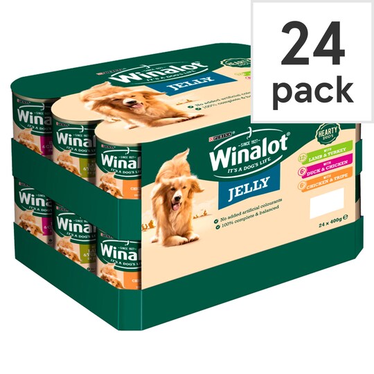 Winalot Classic Mixed In Jelly Lamb Chicken Duck 24X400g Tesco Groceries