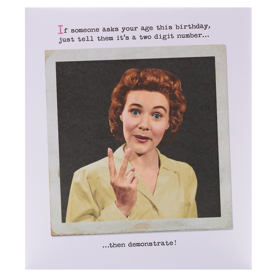 Hanson White Birthday Card (Humour)