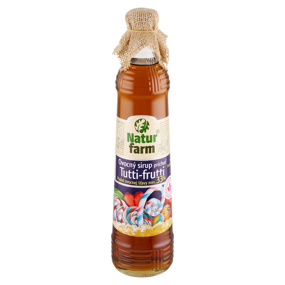Natur Farm Ovocný sirup príchuť tutti-frutti 0,7 l