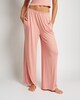 image 2 of Rise by Zara McDermott Ribbed Wide Leg Pyjama Bottoms in Pink