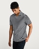 image 1 of The F&F Edit Striped Polo Shirt in Navy