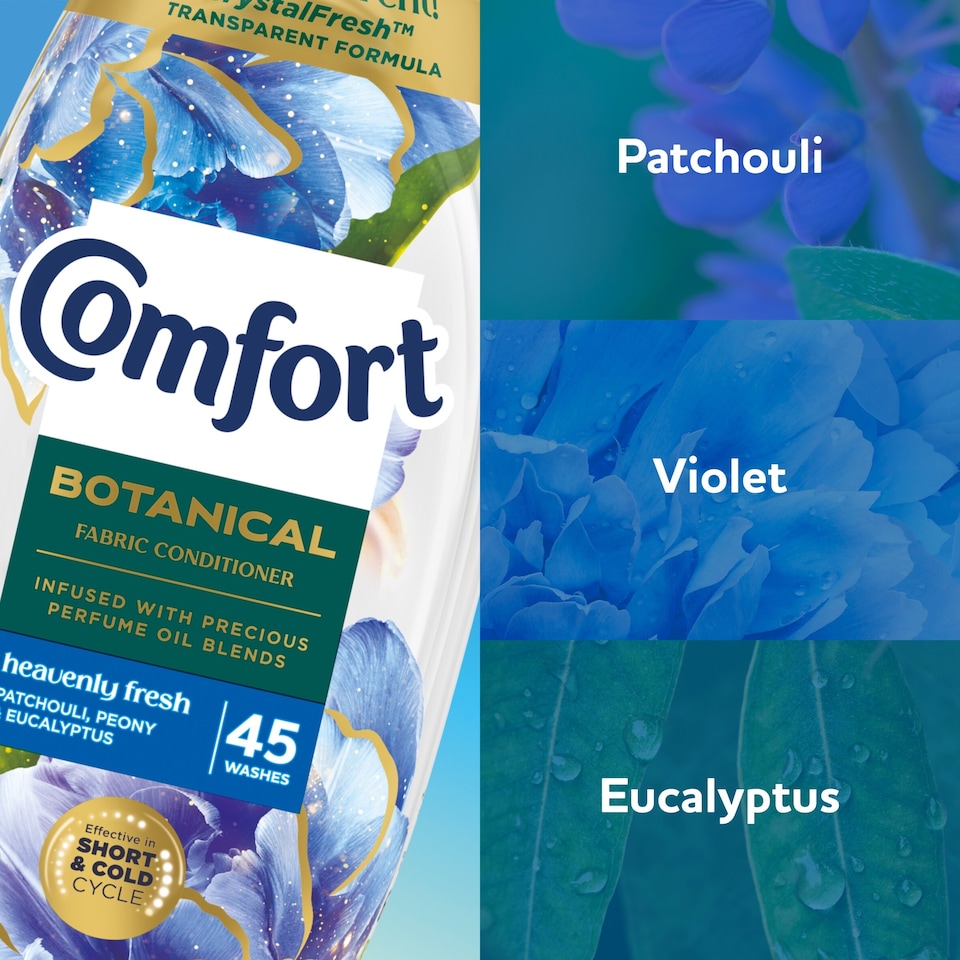 image 1 of Comfort Botanical Heavenly Fresh Fabric Conditioner 45 Washes 675ml