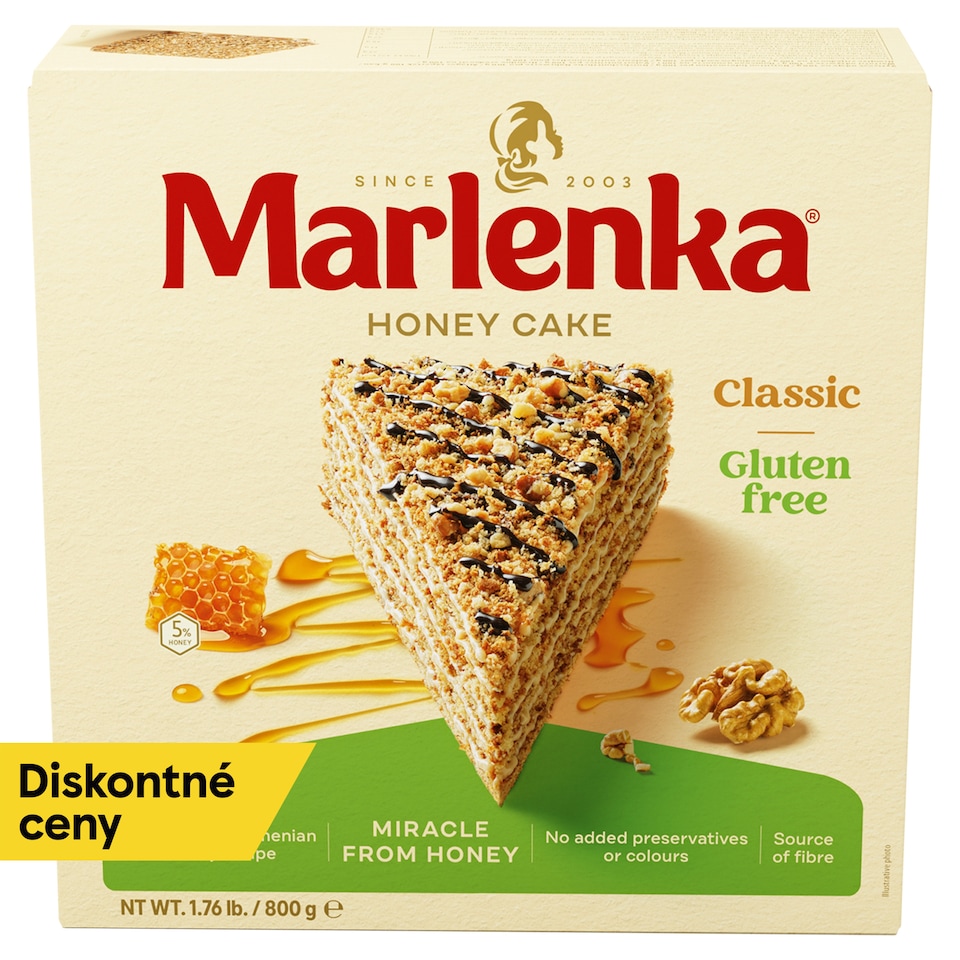 Marlenka Bezgluténová medová torta 800 g