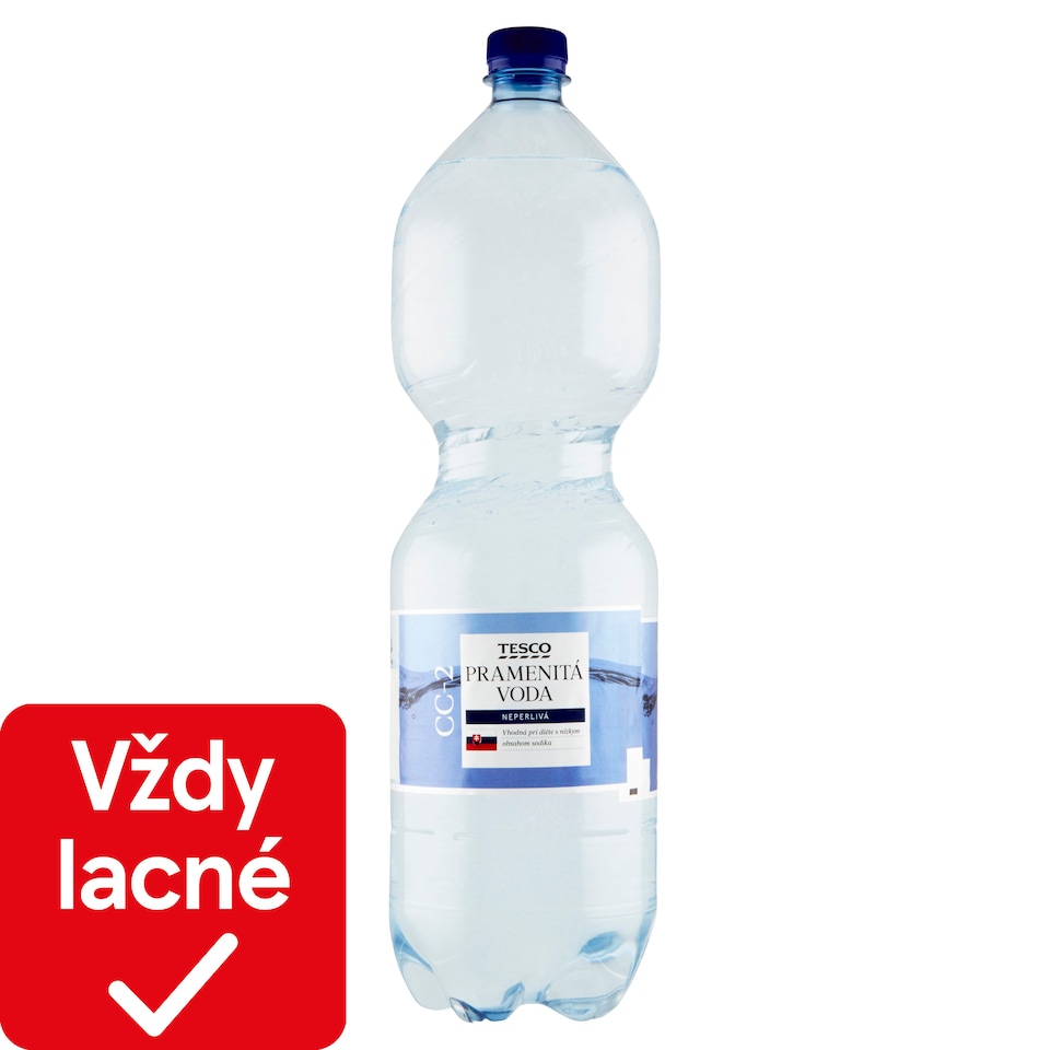 Tesco Pramenitá voda neperlivá 2 l
