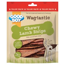 Good Boy Wagtastic Lamb Strips Dog Treats 300g