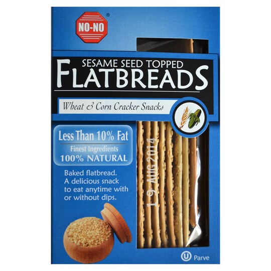 NoNo Sesame Flatbread 130G Tesco Groceries