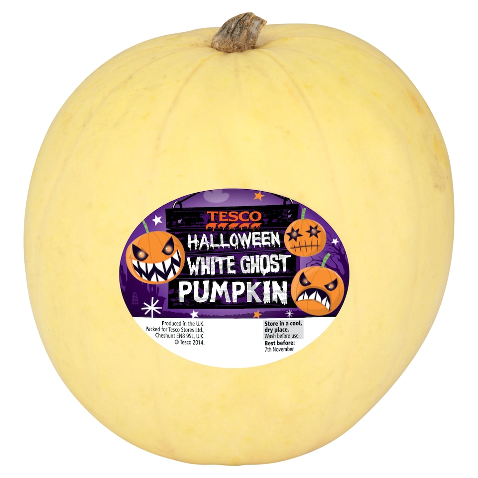 Tesco White Ghost Pumpkin Each