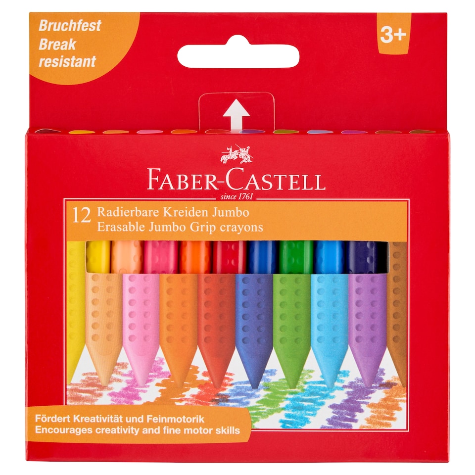 Faber-Castell Erasable Crayon 12 pcs