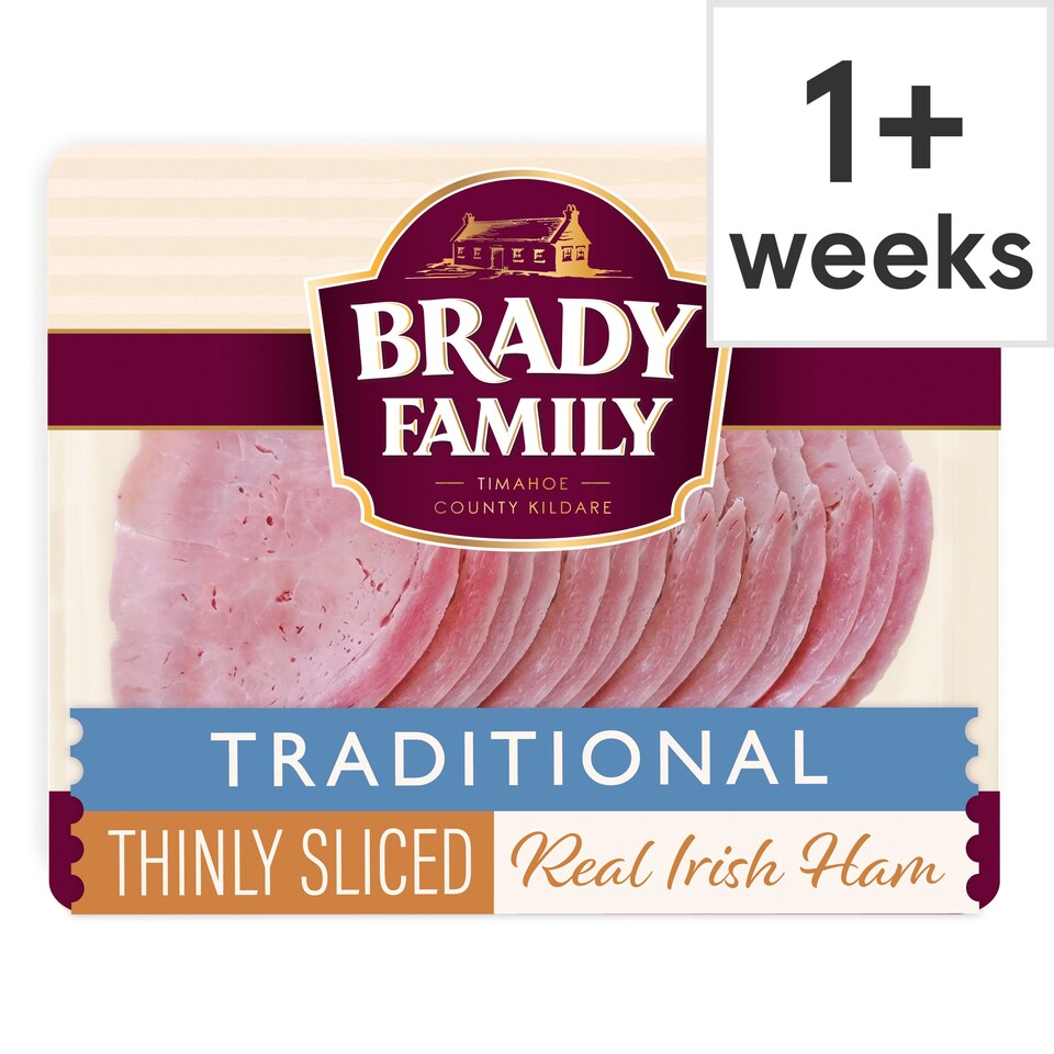 Brady Family Traditional Thinly Sliced Irish Ham 14 Pack 120G