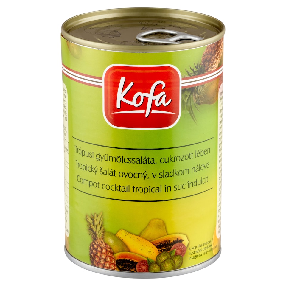 image 1 of Kofa Tropical Fruit Salad, Candied Juice 410 g