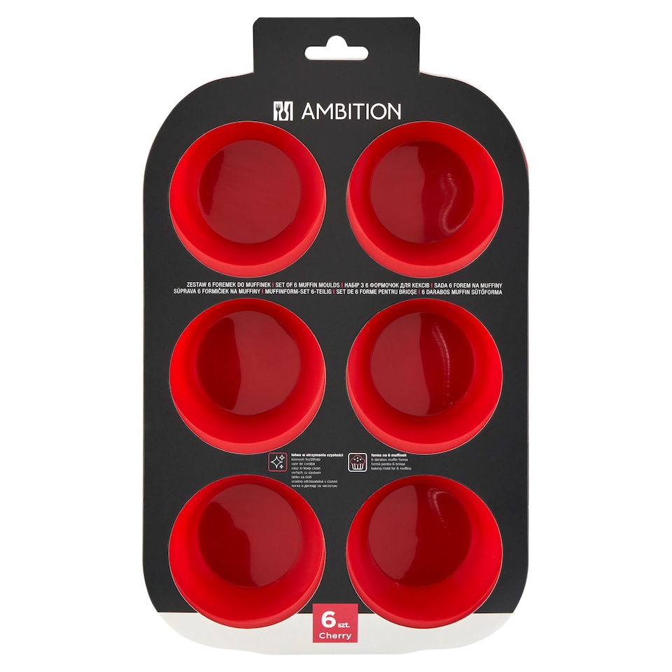 Ambition Cherry sada forem na muffiny 6 ks