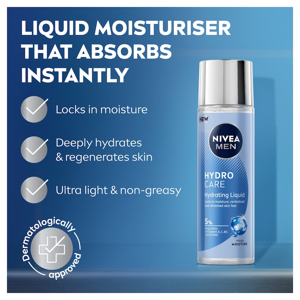 image 1 of Nivea Men Hydrocare Hydrating Liquid 100ml