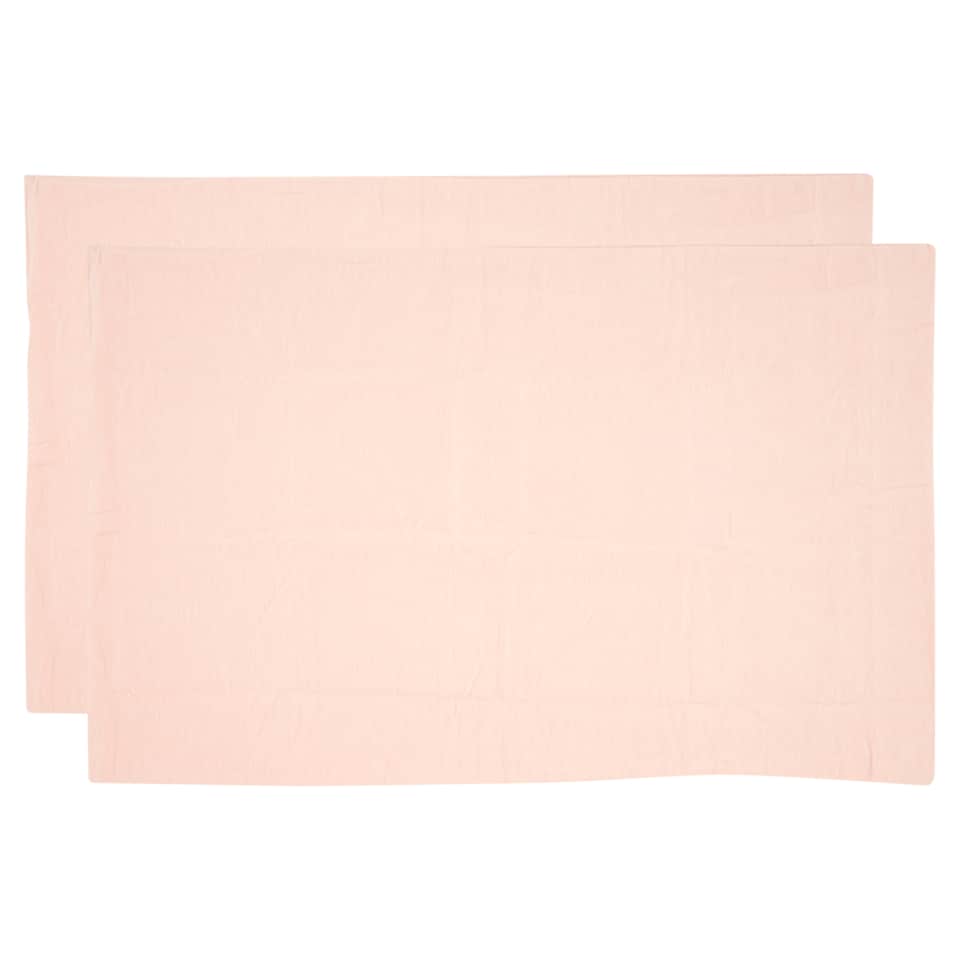 Tesco Blush Brushed Pillowcase Pair