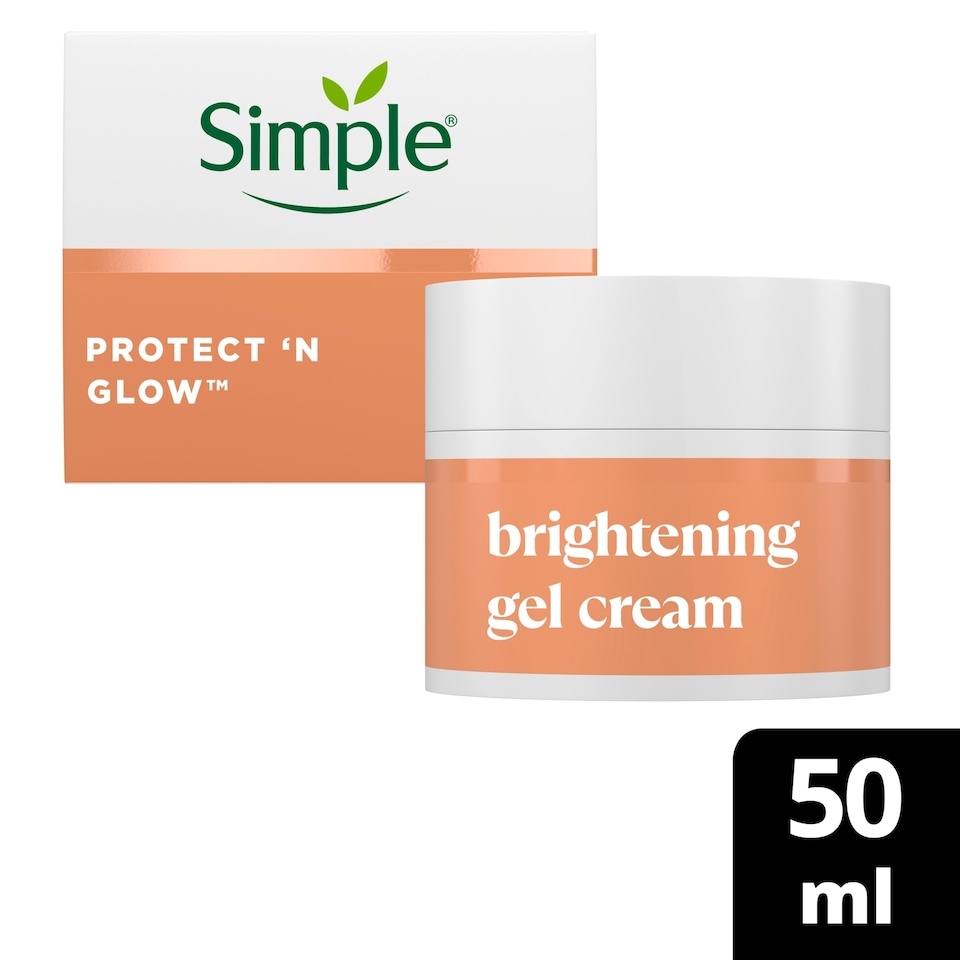 image 1 of Simple Protect 'n Glow Brightening Gel Cream Moisturiser 50ml