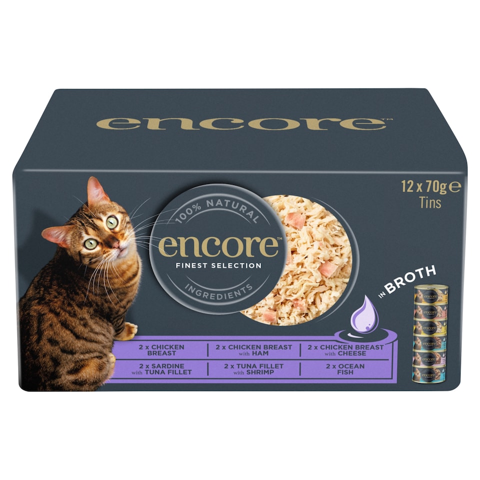 image 1 of Encore Cat Food Mixed Selection Tins 12X70g